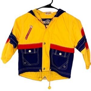 3T jacket windbreaker vintage primary colors Twinnies